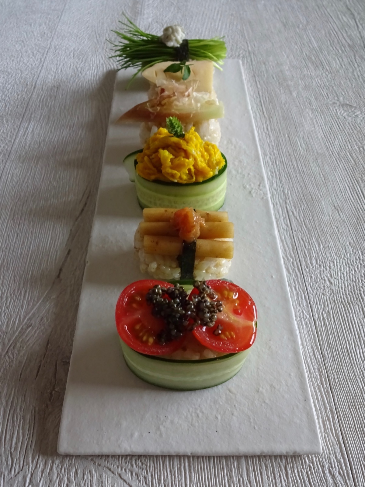 彩り豊かな野菜寿司